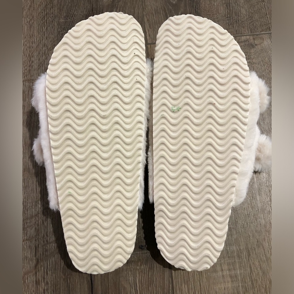 NWOT! - The White Company London - Faux Fur Buckle Cork Sandals - Picture 7 of 7